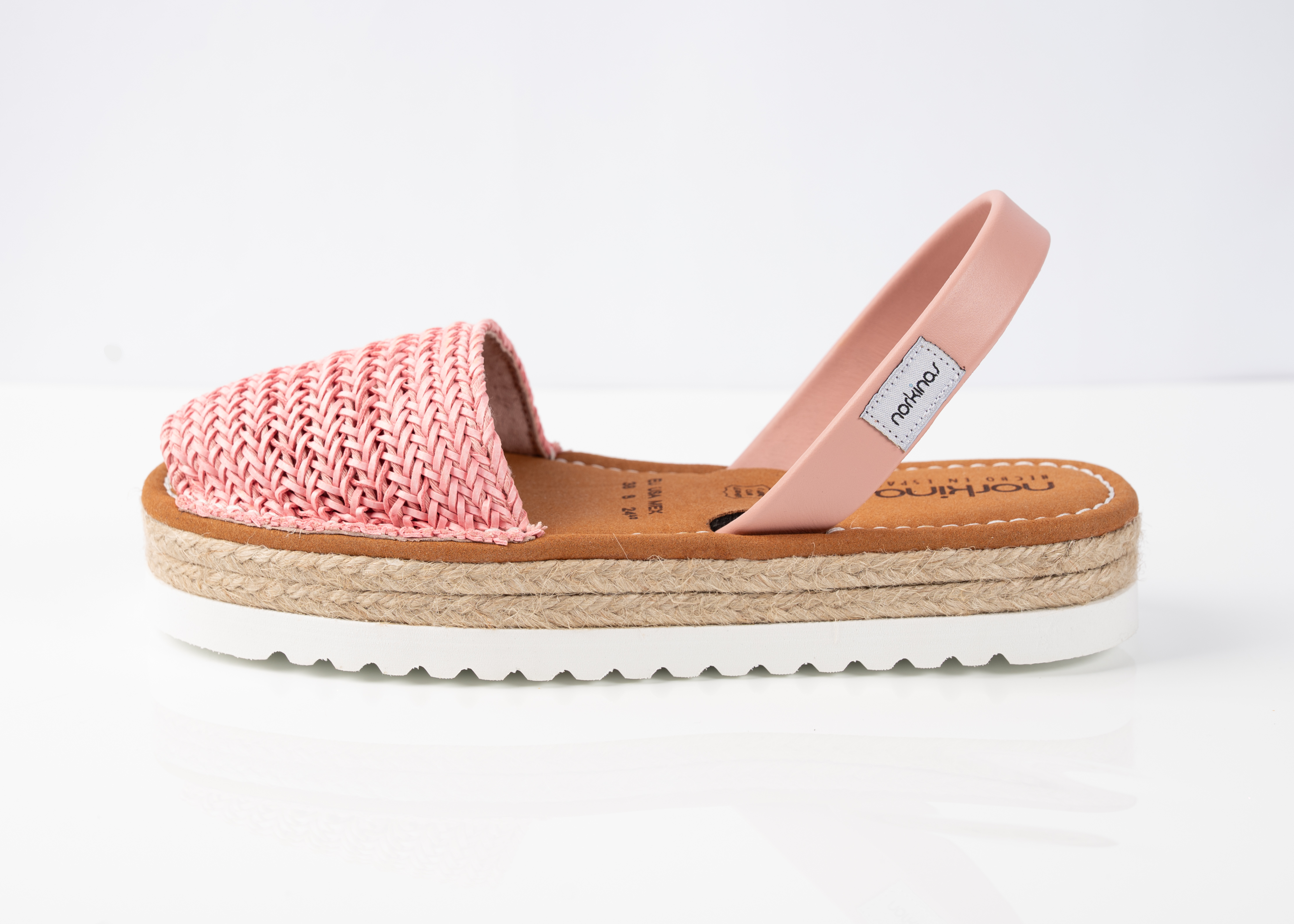 Platform Raffia Salmon
